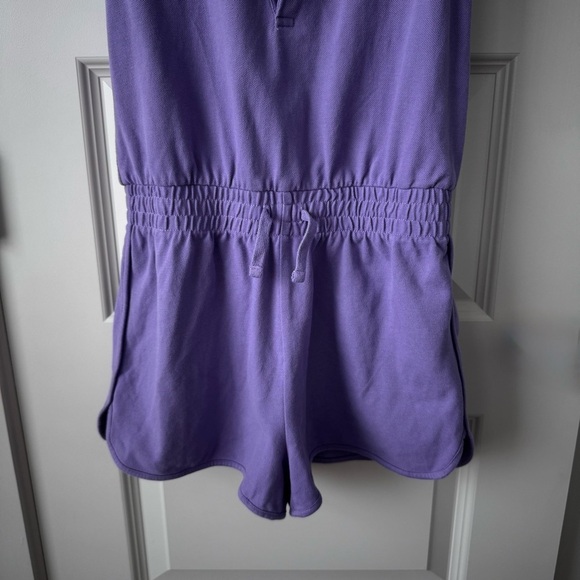 Polo Ralph Lauren girls purple button up romper size medium - Picture 5 of 7
